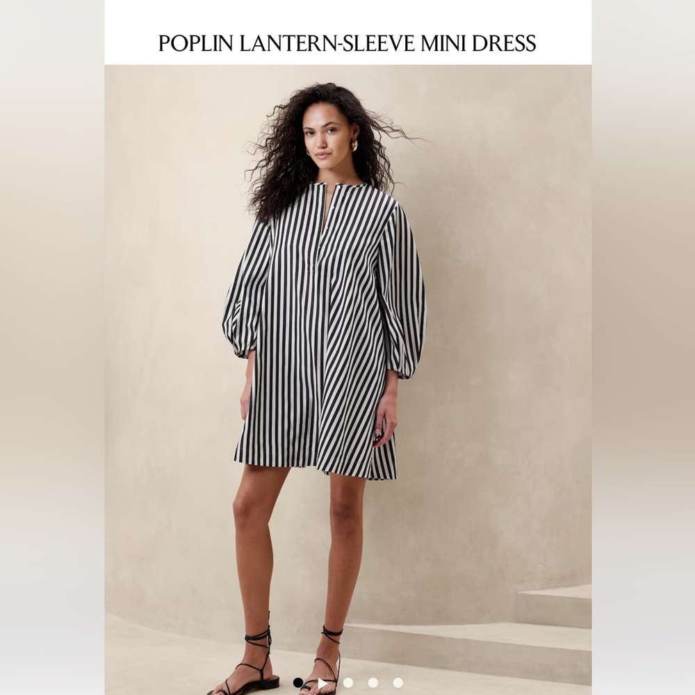 Banana Republic Lantern Sleeve Mini Dress